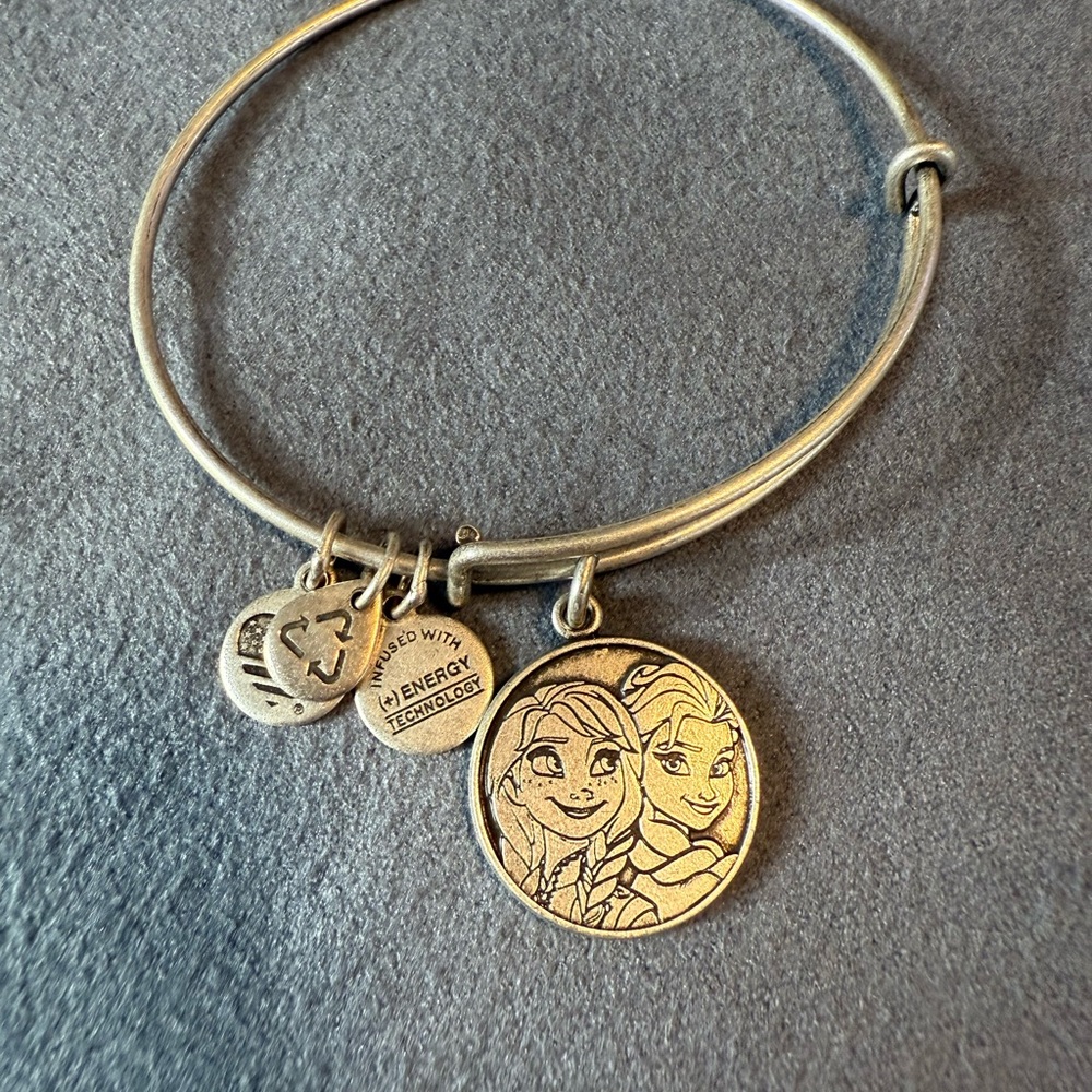 Alex and Ani Frozen Silver Charm Bracelet